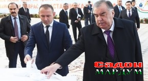 Сафари кории Пешвои миллат муҳтарам Эмомалӣ Раҳмон ба вилояти Хатлон ва ифтитоҳи бинои иловагии мактабу санги асоси муассисаи томактабӣ дар ноҳияи Қубодиён