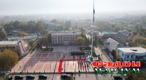 Пешвои миллат муҳтарам Эмомалӣ Рамон майдони Парчами давлатии Ҷумҳурии Тоҷикистон дар ноҳияи Қубодиёнро ифтитоҳ намуданд