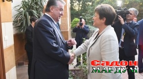 Мулоқоти Пешвои миллат бо Директори идории Хазинаи байналмилалии асъор (ХБА) хонум Кристалина Георгиева