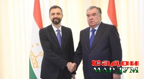 Мулоқоти Президенти Ҷумҳурии Тоҷикистон муҳтарам Эмомалӣ Раҳмон бо Президенти Хазинаи байналмилалии рушди кишоварзӣ Алваро Ларио