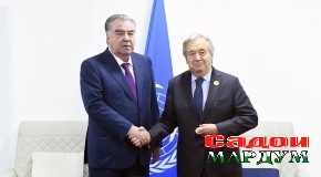 Мулоқоти Пешвои миллат бо Дабири кулли СММ Антонио Гутерриш