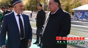 Боздиди Пешвои миллат муҳтарам Эмомалӣ Раҳмон аз ҳавзҳои моҳипарварии ҶДММ “Баҳор” дар деҳоти Ромити шаҳри Ваҳдат