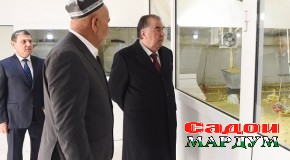 Ифтитоҳи марҳилаи якуми корхонаи парандапарварии ҶДММ “Баҳори пурфайз” ва боздид аз намоиши дастовардҳои сокинони шаҳри Ваҳдат аз ҷониби Пешвои миллат муҳтарам Эмомалӣ Раҳмон