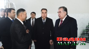 Пешвои миллат муҳтарам Эмомалӣ Раҳмон коргоҳи коркард ва банду басти ҶДММ “Меваҳои ҳазорчашма” дар ноҳияи Деваштичро ифтитоҳ доданд