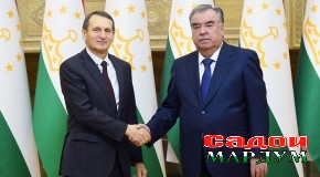 Мулоқоти Пешвои миллат бо Директори Хадамоти разведкаи берунии Федератсияи Русия