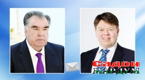 Барқияи табрикии Дабири кулли Созмони ҷаҳонии ҳавошиносӣ Петтери Таалас ба Президенти Ҷумҳурии Тоҷикистон Эмомалӣ Раҳмон