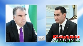 Мубодилаи барқияҳои табрикии Президенти Ҷумҳурии Тоҷикистон Эмомалӣ Раҳмон ва Президенти Туркманистон Сердар Бердимухамедов