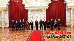 Қабули эътимоднома аз сафирони нави Иёлоти Муттаҳидаи Амрико, Туркия, Қатар, Молдова, Ирландия, Португалия, Кипр, Чили, Уганда ва Зеландияи Нав аз ҷониби Пешвои миллат муҳтарам Эмомалӣ Раҳмон
