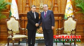 Мулоқоти Президенти Ҷумҳурии Тоҷикистон муҳтарам Эмомалӣ Раҳмон  бо муовини Раиси Девони вазирон, Вазири корҳои хориҷии Туркманистон Рашид Мередов