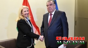Мулоқоти Пешвои миллат муҳтарам Эмомалӣ Раҳмон бо мудири иҷроияи Хазинаи кудакони СММ (ЮНИСЕФ) хонум Катерин Рассел