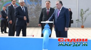 Ба истифода додани хати оби нӯшокӣ барои таъмини 18 ҳазор аҳолии шаҳри Истиқлол