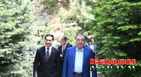 Боздиди Пешвои миллат муҳтарам Эмомалӣ Раҳмон ва Президенти Туркманистон муҳтарам Сердар Бердимухаммедов аз манзараҳои зебову нотакрори ноҳияи Варзоб