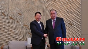Мулоқоти Президенти Ҷумҳурии Тоҷикистон муҳтарам Эмомалӣ Раҳмон бо раиси Шӯрои директорони Ширкати куҳкории Зиҷинг Чэн Ҷинхэ