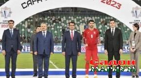 Ширкати Рустами Эмомалӣ дар маросими ҷоизасупории мусобиқаи «Cafa Nations Сup — 2023»