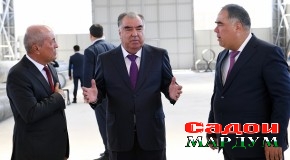 Ифтитоҳи Коргоҳи коркард ва истеҳсоли конструксияҳои металлии ҶДММ “Сохтмони Кабир” дар шаҳри Хуҷанд аз ҷониби Пешвои миллат муҳтарам Эмомалӣ Раҳмон