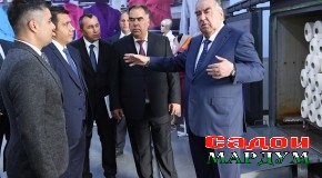 Шиносоии Пешвои миллат муҳтарам Эмомалӣ Раҳмон бо раванди истеҳсолот дар ҶДММ “Арвис Зелал Текстайл” дар ноҳияи Мастчоҳ