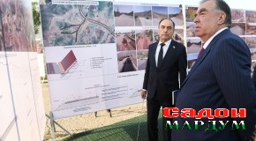 Оғози сафари кории Пешвои миллат муҳтарам Эмомалӣ Раҳмон дар шаҳри Роғун ва шиносоӣ бо ҷараёни мумфаршкунии роҳи аҳамияти ҷумҳуриявидоштаи “Роғун — Обигарм — Нуробод”