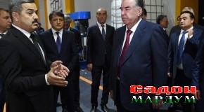 Президенти Ҷумҳурии Тоҷикистон муҳтарам Эмомалӣ Раҳмон Корхонаи истеҳсоли омехтаҳои хушки сохтмонӣ ва ранги ҶДММ “Шимшо” (Shimsho)-ро ба истифода супориданд