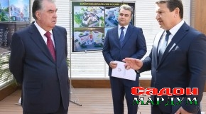 Шиносоии Пешвои миллат муҳтарам Эмомалӣ Раҳмон бо лоиҳаи бинои нави Беморхонаи марказӣ ва Шуъбаи ВКД дар ноҳияи Дарвоз