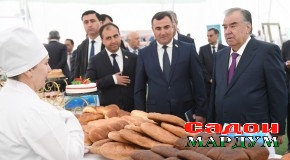 Ба истифода додани Корхонаи истеҳсоли сангҳои сохтмонӣ дар шаҳри Хоруғ ва боздид аз намоиши маҳсулоти корхонаҳои саноатии ВМКБ аз ҷониби Президенти Ҷумҳурии Тоҷикистон муҳтарам Эмомалӣ Раҳмон