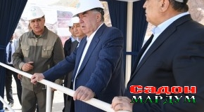 Боздиди Президенти Ҷумҳурии Тоҷикистон муҳтарам Эмомалӣ Раҳмон аз Корхонаи сангу шағалбарории ширкати “Вибилд” дар Неругоҳи барқи обии “Роғун”