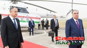 Истиқболи меҳмони олиқадр дар фурӯдгоҳи ноҳияи Данғара