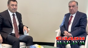 Мулоқоти Пешвои миллат муҳтарам Эмомалӣ Раҳмон бо Президенти Ҷумҳурии Қирғизистон Садир Жапаров