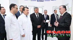 Ифтитоҳи ҶДММ “Маркази тиббии Саломат” дар маркази ноҳияи Фархор аз ҷониби Пешвои миллат муҳтарам Эмомалӣ Раҳмон