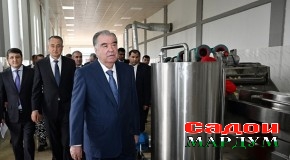 Ифтитоҳи Корхонаи истеҳсоли картошкаи хушк (чипс) ва маҳсулоти ширӣ аз ҷониби ҶДММ «Заркорон» дар ноҳияи Муъминобод