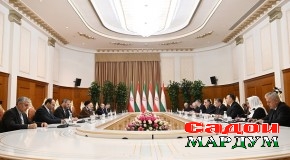 Мулоқоту музокироти сатҳи олии Ҷумҳурии Тоҷикистон ва Ҷумҳурии Исломии Эрон