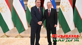 Мулоқоти Пешвои миллат муҳтарам Эмомалӣ Раҳмон бо Президенти Ҷумҳурии Узбекистон Шавкат Мирзиёев