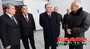 Боздиди Пешвои миллат муҳтарам Эмомалӣ Раҳмон аз сардхонаҳои Боғи миллии “Ваҳдат” дар ноҳияи Бобоҷон Ғафуров
