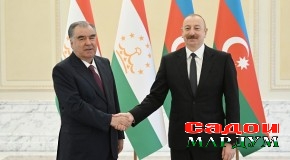 Мулоқот бо Президенти Ҷумҳурии Озарбойҷон Илҳом Алиев