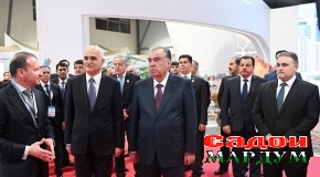 Боздиди Президенти Ҷумҳурии Тоҷикистон муҳтарам Эмомалӣ Раҳмон аз Намоишгоҳи СПЕКА дар шаҳри Бокуи Ҷумҳурии Озарбойҷон
