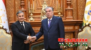Мулоқоти Пешвои миллат муҳтарам Эмомалӣ Раҳмон бо муовини Раиси Девони вазирони Туркманистон Тангригули Атахаллиев