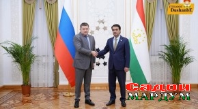 Мулоқоти Рустами Эмомалӣ бо Николай Журавлёв