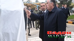 Ифтитоҳи корхонаи истеҳсоли масолеҳи сохтмонии ҶДММ “Моҳир инвест” дар ноҳияи Ёвон аз ҷониби Пешвои миллат муҳтарам Эмомалӣ Раҳмон