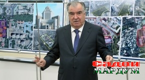 Шиносоии Пешвои миллат муҳтарам Эмомалӣ Раҳмон бо нақшаи сохтмони бинои Вазорати маориф ва илм, Вазорати фарҳанг ва Вазорати саноат ва технологияҳои нав