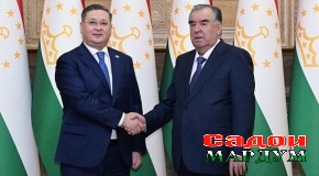 Мулоқоти Эмомалӣ Раҳмон бо Мурат Нуртлеу