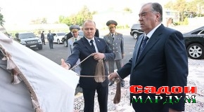 Боздиди Пешвои миллат муҳтарам Эмомалӣ Раҳмон аз Қӯшунҳои сарҳади КДАМ ба муносибати 30-солагии ин навъи Қувваҳои Мусаллаҳи Ҷумҳурии Тоҷикистон