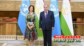 Мулоқоти Президенти Ҷумҳурии Тоҷикистон муҳтарам Эмомалӣ Раҳмон бо Мудири кулли ЮНЕСКО хонум Одри Азуле