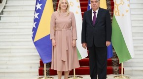 Мулоқоти Пешвои миллат муҳтарам Эмомалӣ Раҳмон бо узви Президиуми Босния ва Ҳерсеговина хонум Желка Свиянович