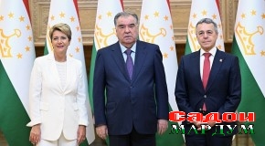 Мулоқоти Пешвои миллат муҳтарам Эмомалӣ Раҳмон бо Вазири федералии корҳои хориҷӣ, Вазири федералии молия ва Раиси Бонки миллии Швейтсария