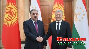 Мулоқот бо Раиси Девони вазирони Ҷумҳурии Қирғизистон Адилбек Касималиев