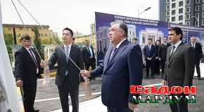 Ифтитоҳи Корхонаи заргарии ҶДММ Ширкати кӯҳӣ-саноатии Тоҷикистону Чин дар шаҳри Душанбе