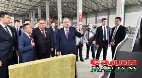 Ифтитоҳи корхонаи истеҳсоли панелҳои сохтмонии ҶДММ Тоҷпанел дар шаҳри Хуҷанд